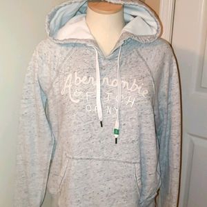 Abercrombie & Finch light gray track suit
